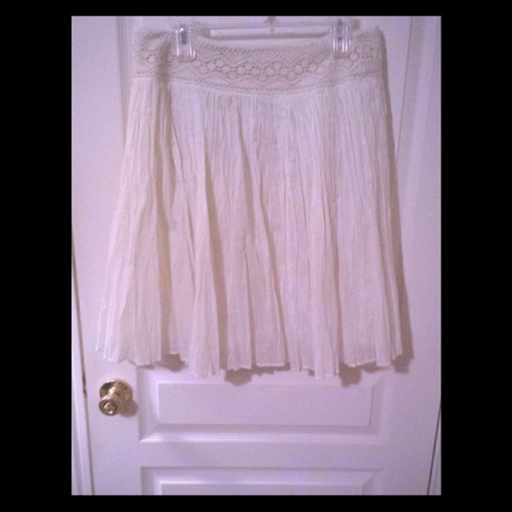 Cream colored skirt